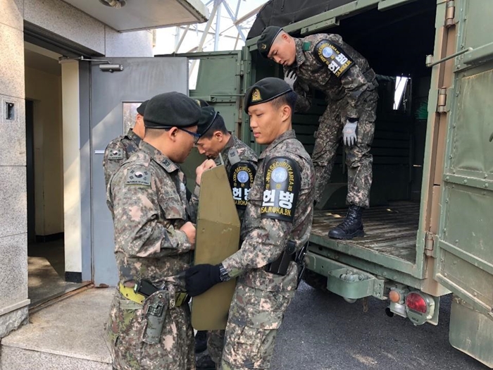 Die beide Teile Koreas und das Kommando der Vereinten Nationen (UNC) haben am 25. Oktober den Prozess der Entwaffnung der Gemeinsamen Sicherheitszone (JSA) im Waffenstillstandsort Panmunjeom abgeschlossen. ⓒ Ministerium für Verteidigung