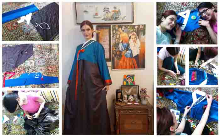 공모전 사진 부문 1등 수상작. 이란의 로잔나 무슬림자데( Roshana Moslemzadeh)씨는 직접 한국의 전통의상 한복을 만드는 과정을 사진에 담았다. 