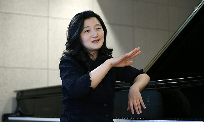 12년 째 베토벤 대장정을 이어가고 있는 피아니스트 최희연. (사진: 전한 기자)