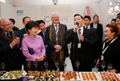 Präsidentin Park besucht Korea Night-Feier in Davos
