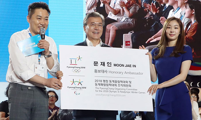 Präsident Moon verspricht erfolgreiche PyeongChang-Olympiade 2018