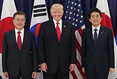 Gipfeltreffen zwischen Südkorea, USA und Japan (Juli 2017)