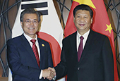 Präsident Moon Jae-in auf Staatsbesuch in China