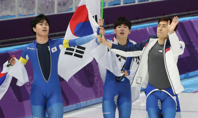 Südkorea gewinnt Silber in der Eisschnelllauf-Teamverfolgung