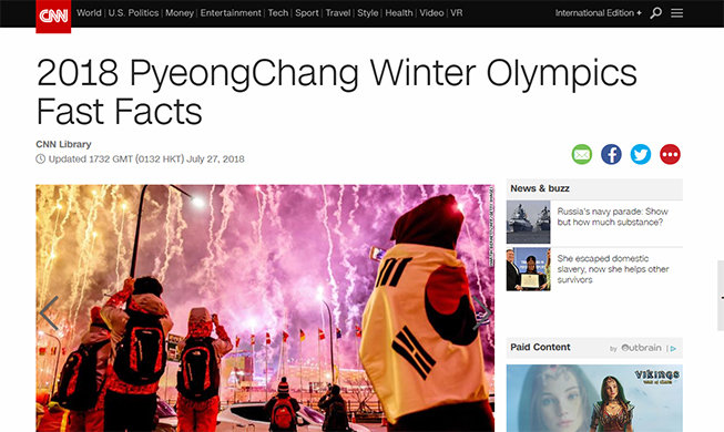 CNN: „PyeongChang-Winterspiele waren kosteneffizient“