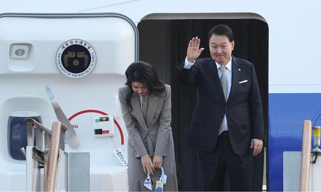 Präsident Yoons Abreise nach New York für die UN-Generalversammlung