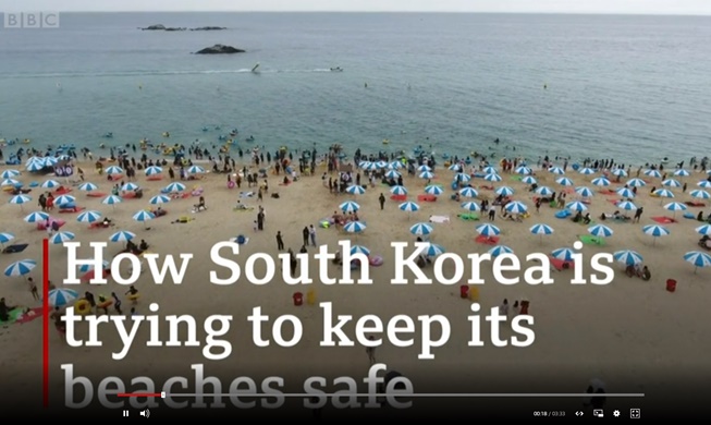 BBC berichtet über Koreas Quarantänemaßnahmen an Stränden