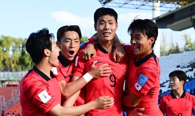 Sieg der koreanischen U-20-Fußballnationalmannschaft gegen Frankreich