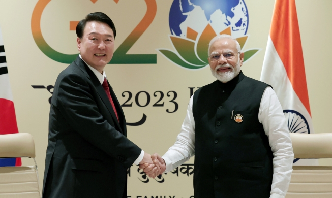 Präsident Yoon gratulierte zu den 50-jährigen koreanisch-indischen Beziehungen