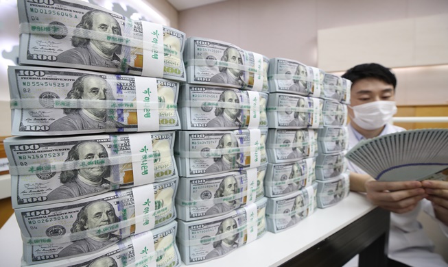 Südkoreas Devisenreserven erreichten im August ein weiteres Rekordhoch von 463,9 Milliarden Dollar