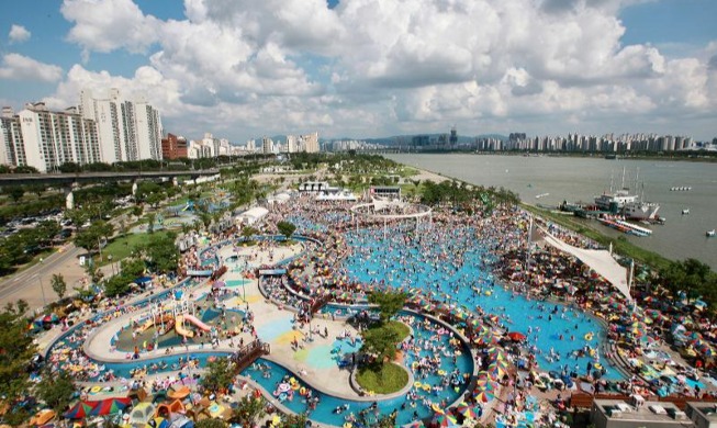 Öffentliche Schwimmbäder am Han-Fluss werden seit drei Jahren eröffnet