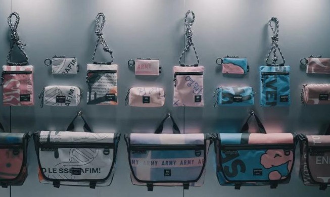 Konzert-Banner von K-Pop-Sängern werden durch Upcycling in neue Produkte umgewandelt