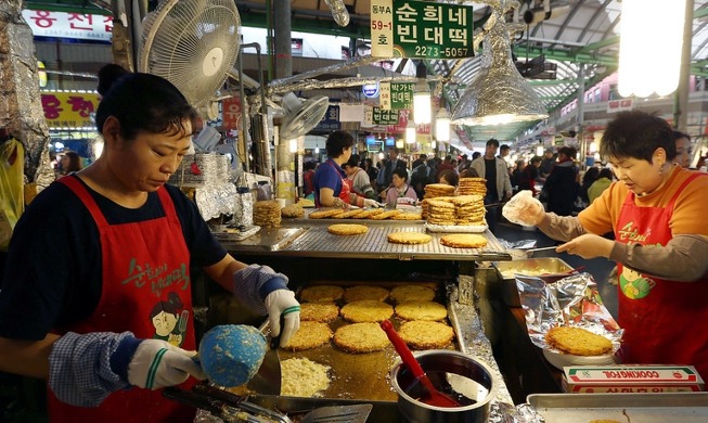 Kulinarische Reisen: ein Markttag in Seoul