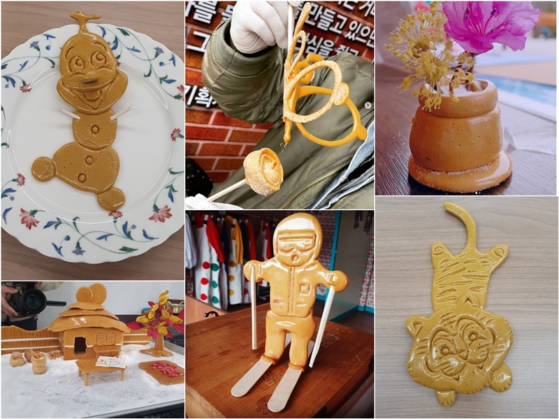 „Dalgonist“ Yoon Cheol hat eine Vielzahl von Kunstwerken mit der traditionellen Süßigkeit Dalgona geschaffen. ⓒ Instagram-Konto von Yoon Cheol, Lee Kyoung Mi/Korea.net 