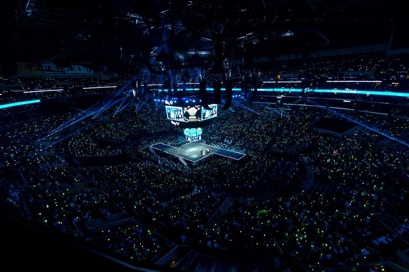 „KCON LA 2023“ vom 18. August im Crypto.com Arena in Los Angeles, den USA. 