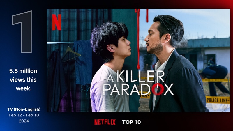Die koreanische Serie „A Killer Paradox“ eroberte nach ihrer Veröffentlichung vom 9. Februar die Kategorie für nicht-englische Serien bei Netflix. ⓒ Netflix