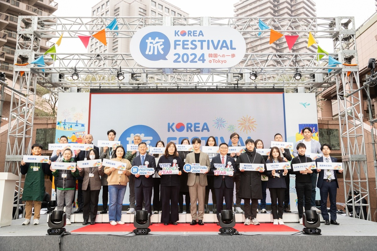 Korea wurde als Reiseziel ausgewählt, wo die Japaner während der goldenen Woche am meisten besuchen möchten. Foto der Eröffnungszeremonie vom “ Korea Tabi Festival“ der “K-Tourism roadshow“ vom 22. März in Tokio in Japan. ⓒ Korea Tourism Organization