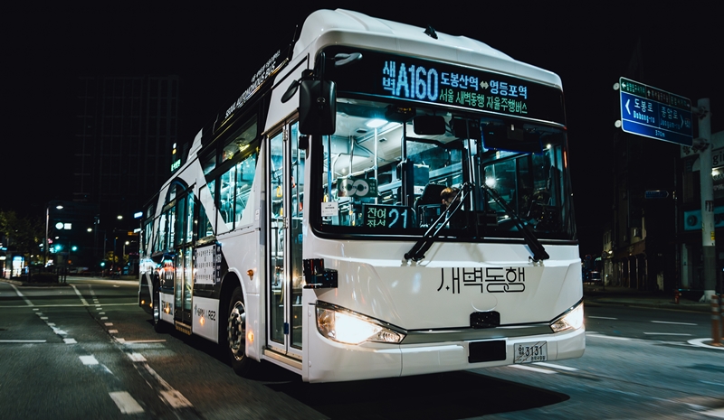 Die Stadtregierung Seoul gab bekannt, ab dem 26. November der selbstfahrende Bus, der am frühen Morgen fährt, betrieben wird ⓒ Stadtregierung Seoul