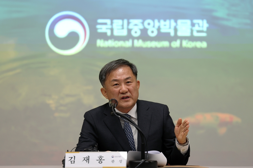  Kim Jae-hong, Generaldirektor des Museums, äußert sich am 20. Januar bei der Pressekonferenz im Koreanischen Nationalmuseum in Yongsan-gu, Seoul, über den Arbeitsplan für das Jahr 2025 ⓒ Lee Jun Young/korea.net