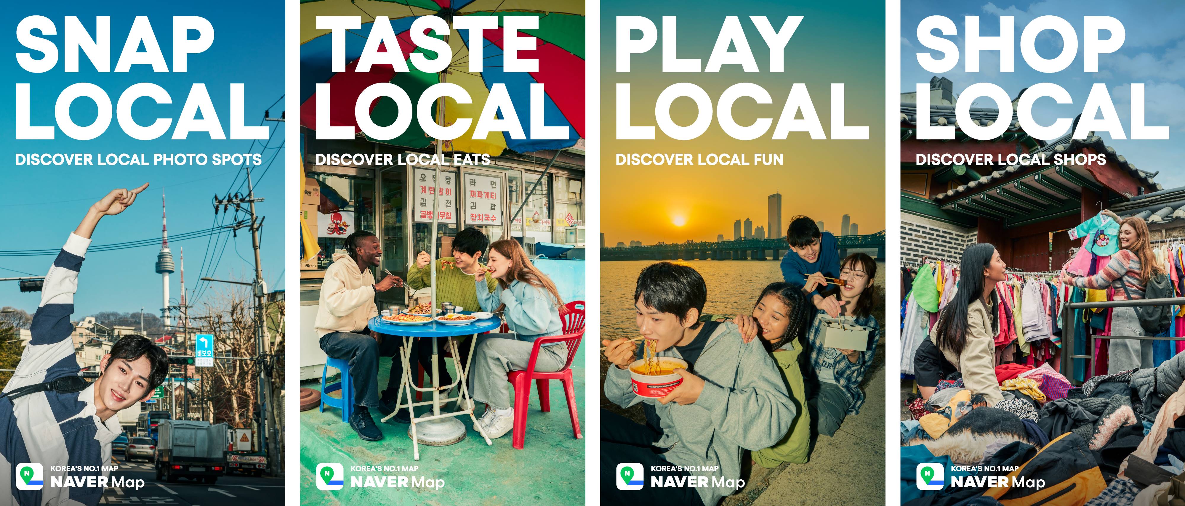 Naver Map betreibt bis zum 13. Mai die “BE LOCAL“-Kampagne, damit die ausländischen Touristen ihre Reise in Korea wie Koreaner genießen können ⓒ Naver