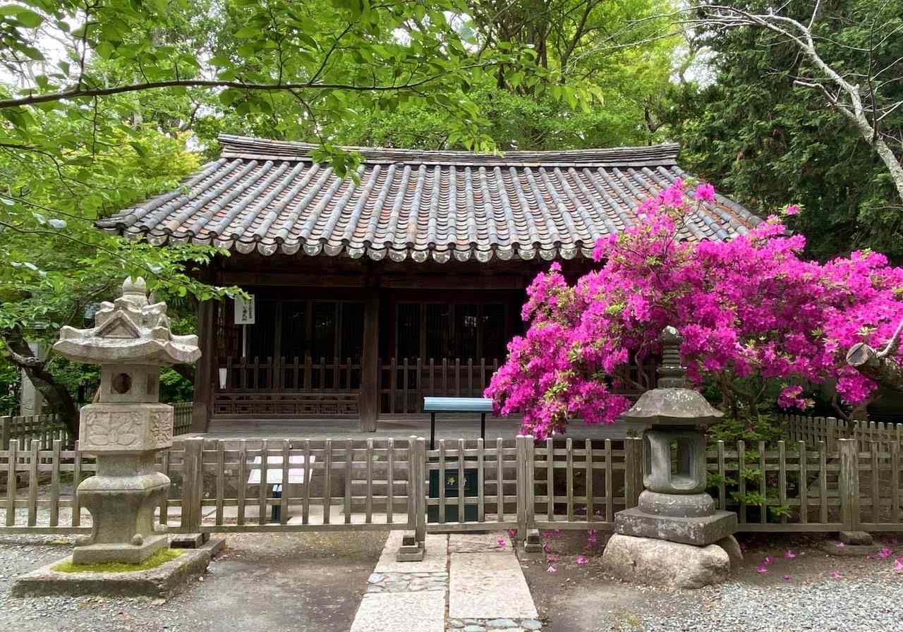 Foto von Gwanwoldang, dem königlichen Schrein, vor seinem Abbau in Japan