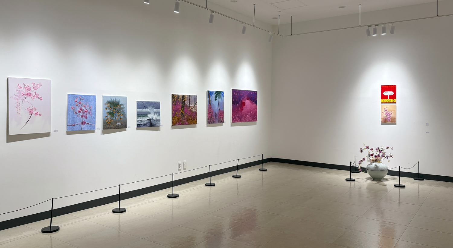 Ein Teil der Ausstellung für “My Thoughts” von Sun Mu im  Inter-Korean Cultural Integration Center des Ministeriums für Wiedervereinigung in Gangseo-gu, Seoul