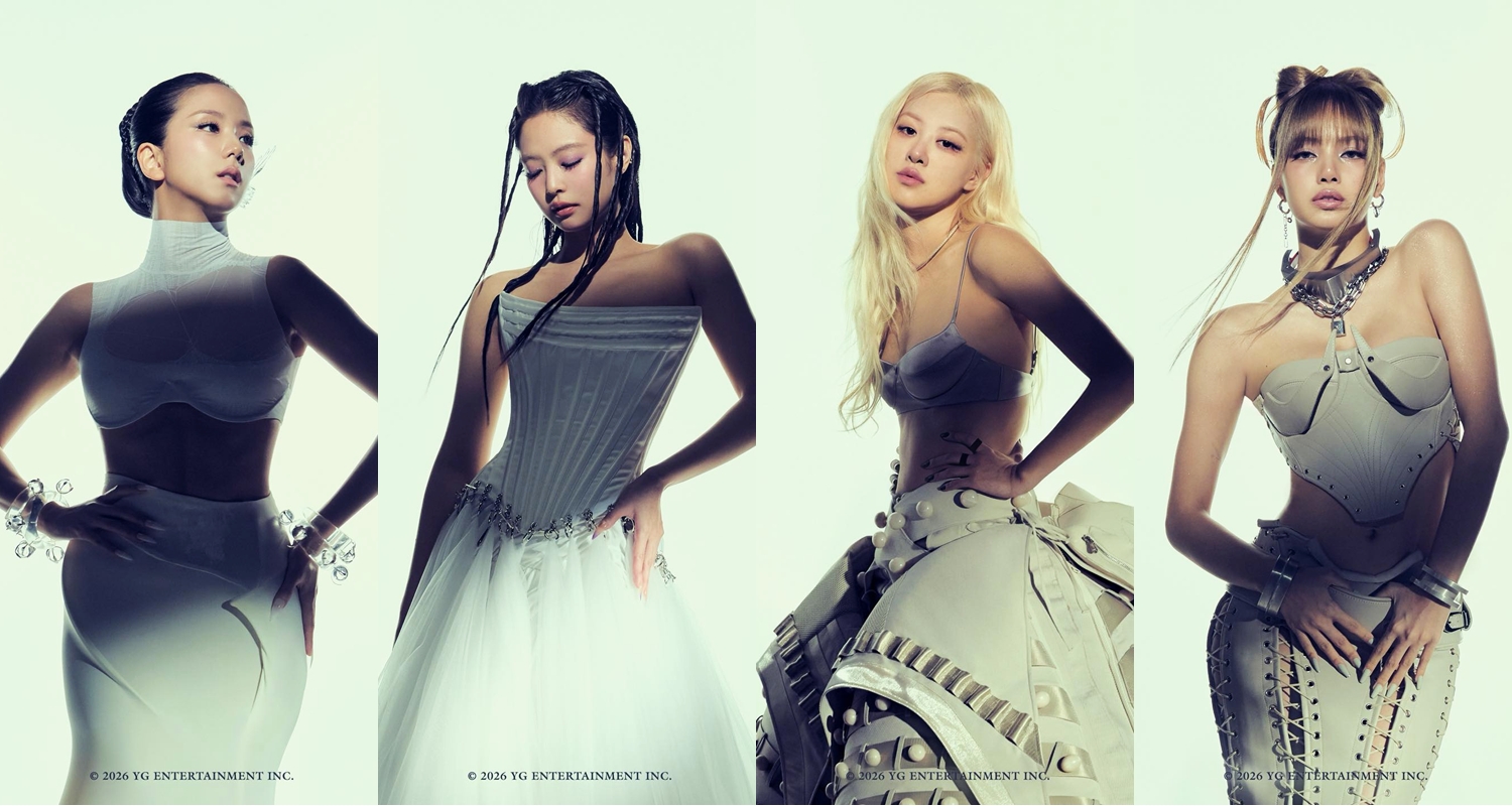 Das visuelle Poster der K-Pop-Girlgruppe BLACKPINK für ihr drittes Mini-Album “DEADLINE”, das am 27. Februar veröffentlicht wird ⓒ YG Entertainment