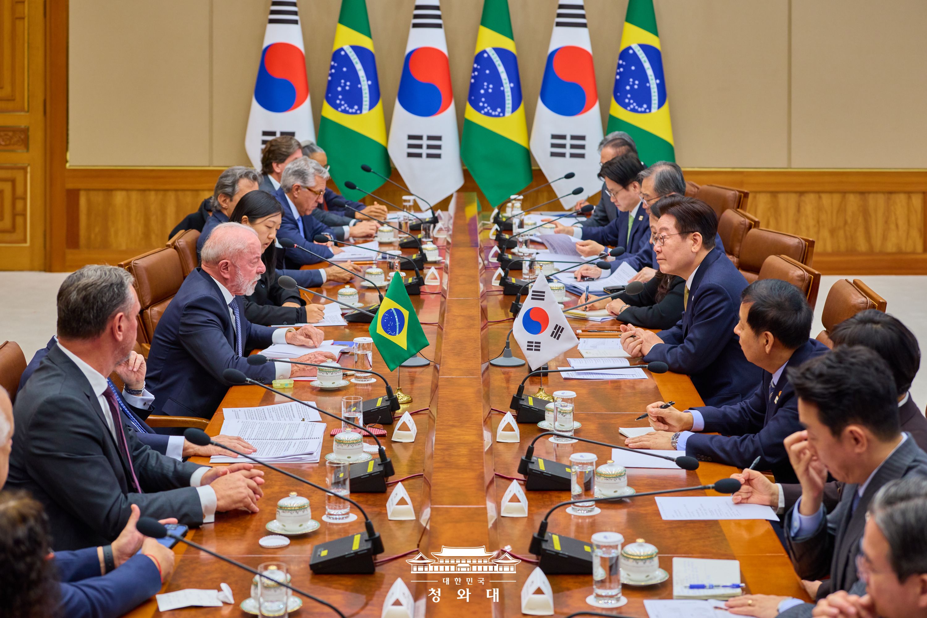 Am 23. Februar führen Präsident Lee Jae Myung und Luiz Inácio Lula da Silva, der brasilianische Präsident, im Cheong Wa Dae das Gipfeltreffen zwischen den beiden Ländern