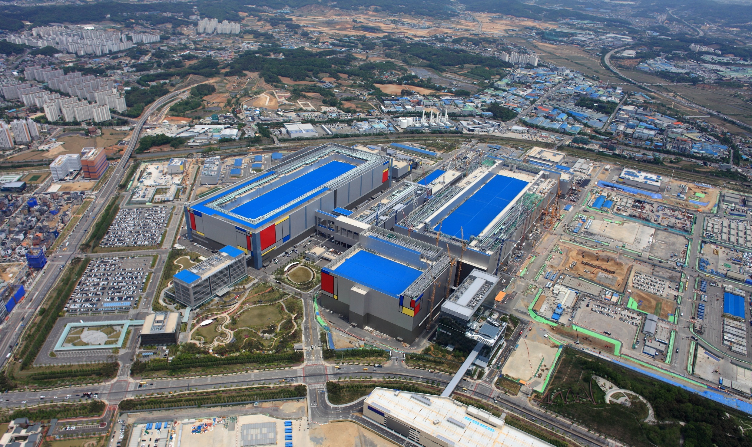 Foto: Die Halbleiterfabrik des koreanischen Unternehmens Samsung Electronics in Pyeongtaek ⓒ Samsung Electronics