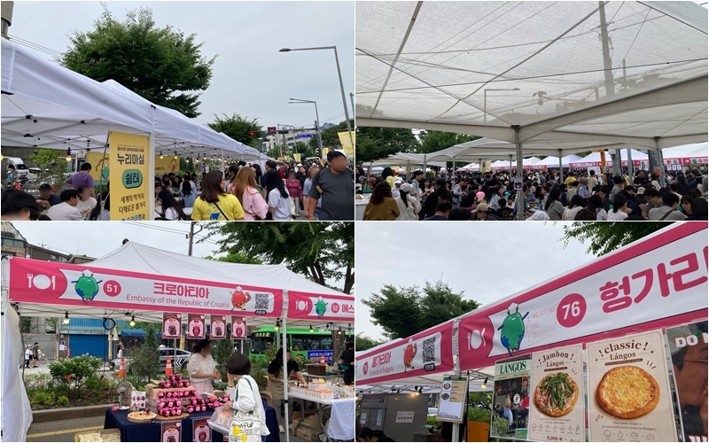 Beim Festival konnten die Besucher traditionelle Gerichte verschiedener L&auml;nder probieren