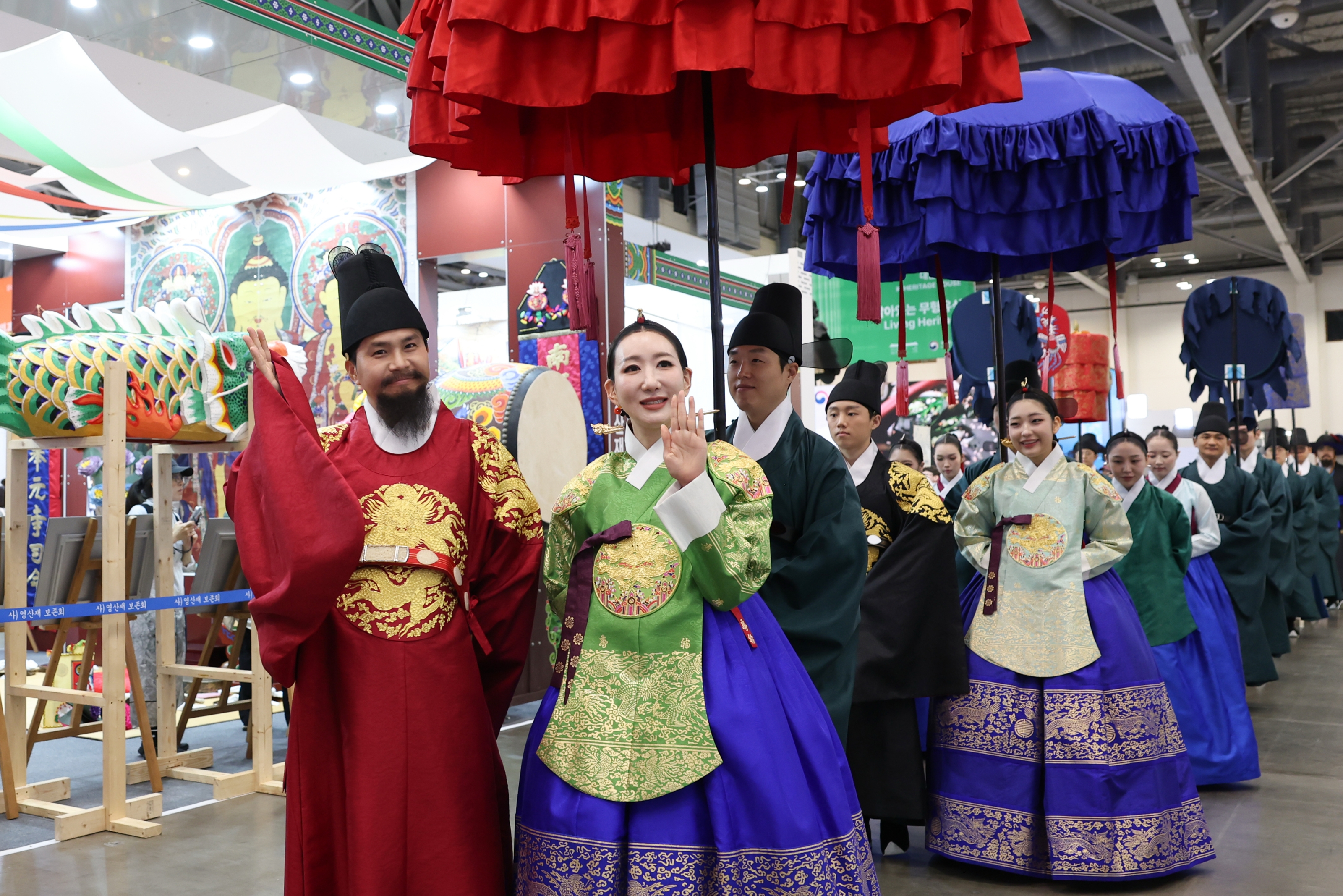 Am 23. Juli wird im Korea-Pavillon der 48. Sitzung des UNESCO-Welterbekomitees im BEXCO in Busan eine k&ouml;nigliche Prozession aus der Joseon-Zeit pr&auml;sentiert