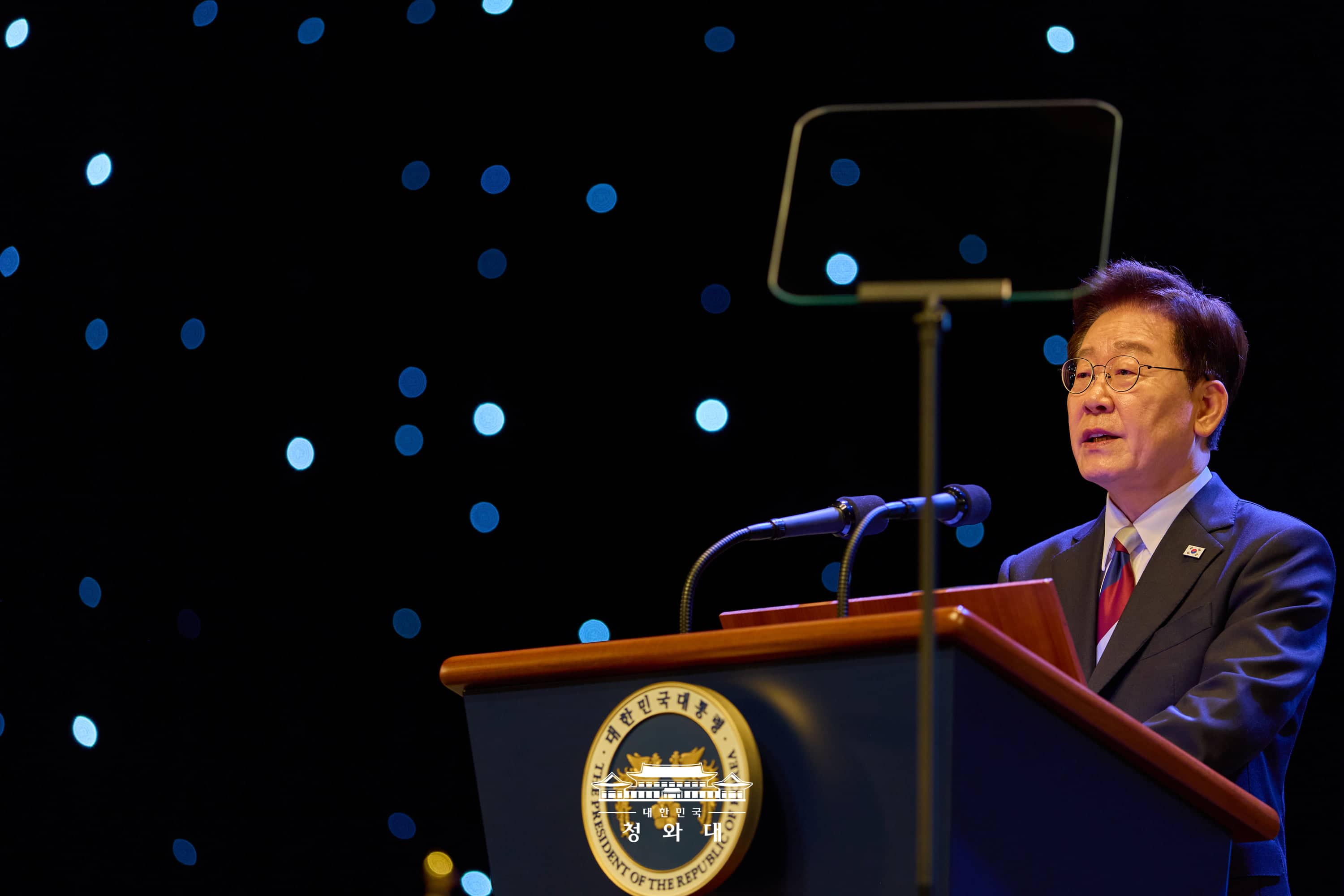 Am 15. August äußert sich Präsident Lee Jae Myung im Sejong Center for the Performing Arts in Jongno-gu, Seoul, bei der Gedenkfeier zum 81. Jahrestag der Befreiung Koreas ⓒ Cheong Wa Dae