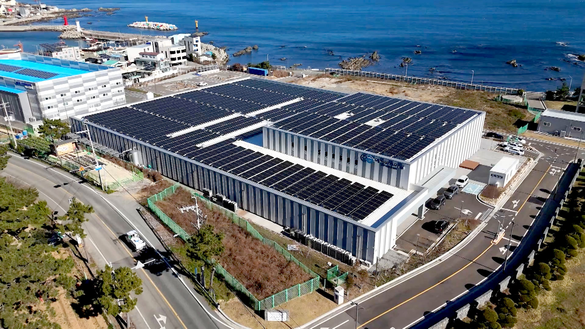 Foto: Die Landschaft der „Eco Aquafarm“, die im Dezember 2024 in Gijang-gun, Busan, eingerichtet wurde