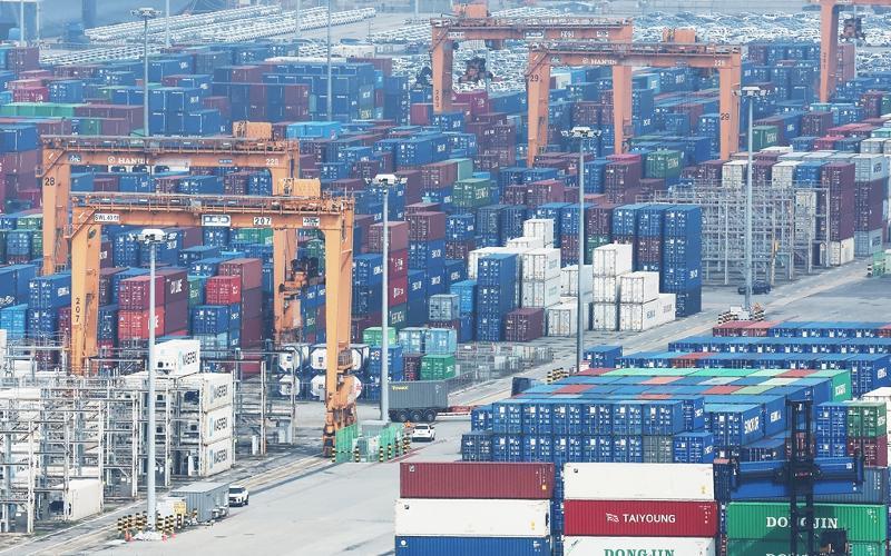 Foto: Container am Pyeongtaek-Hafen ⓒ Yonhap News 