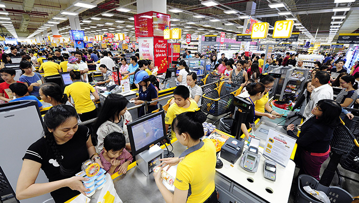 Im Dezember letzten Jahres hat E-Mart seine erste Filiale in Vietnam im Bezirk Go Vap von Ho Chi Minh City eröffnet.