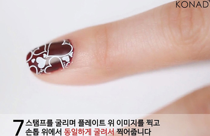 Nail polishes and stamps from Konad allow users to decorate their nails without having to spend the time and money required to visit a nail salon. On its homepage, Konad has videos showing people how to use its nail products.