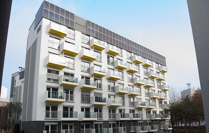 서울 노원구의 에너지 제로주택 ‘노원 EZ House’는 한국 최초의 ‘제로 에너지 공동주택’ 실증단지로 지난 10월 준공됐다.