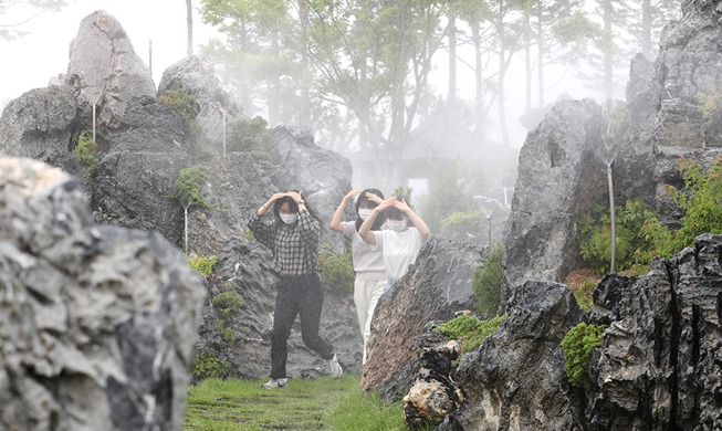 [Korea in Fotos] Nationales Arboretum testet Nebelkühlsystem