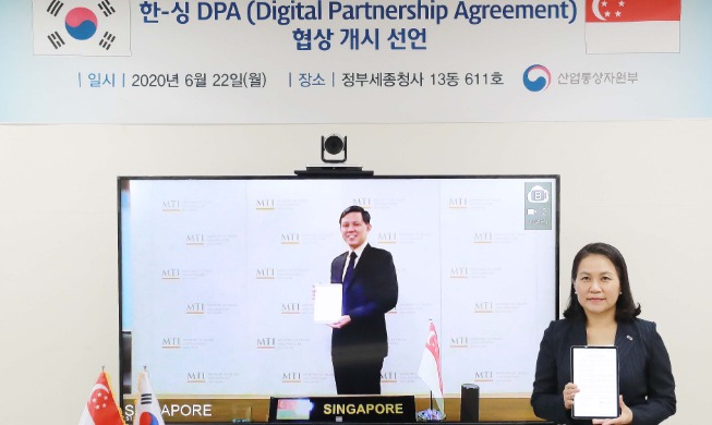 Korea und Singapur beginnen Gespräche über ein digitales Partnerschaftsabkommen