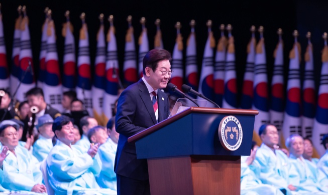 Lee betonte eine friedliche Koexistenz mit Nordkorea und eine Zusammenarbeit mit Japan