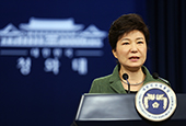 Präsidentin Park verkündet Drei-Jahres-Plan für wirtschaftliche Innovation