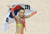 Seon Yeon-jae gewinnt in Gwangju Gold in rhythmischer Sportgymnastik