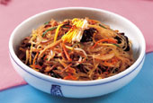 Koreanische Rezepte: Japchae - gebratene Nudeln