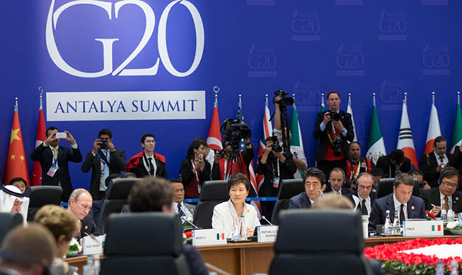 Präsidentin Park Geun-hye nimmt am G20-Gipfeltreffen und den ASEAN-Gipfeln teil