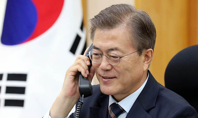 Präsident Moon telefoniert mit japanischem Premierminister