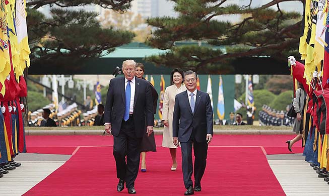 Trump in Seoul: Staatsbesuch des US-Präsidenten in Korea seit 25 Jahren