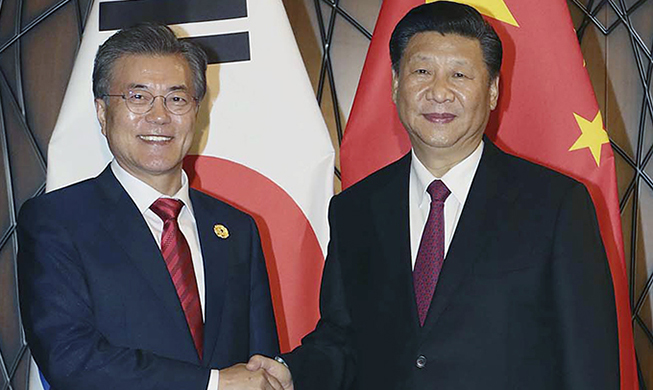 Präsident Moon Jae-in auf Staatsbesuch in China