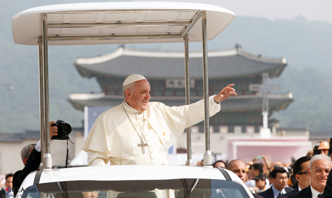 Papst Franziskus: „Wir bitten für die koreanische Halbinsel um Früchte des Dialogs“