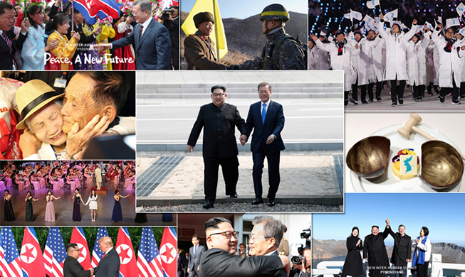 Zehn eindrucksvolle Fotos von Süd- und Nordkorea aus dem Jahr 2018