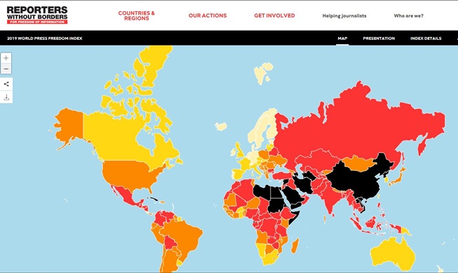 Südkorea steht in der Pressefreiheit an der Spitze in Asien